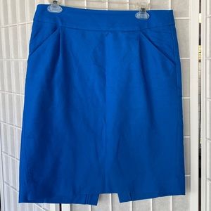 J.Crew “The Pencil Skirt” in Blue